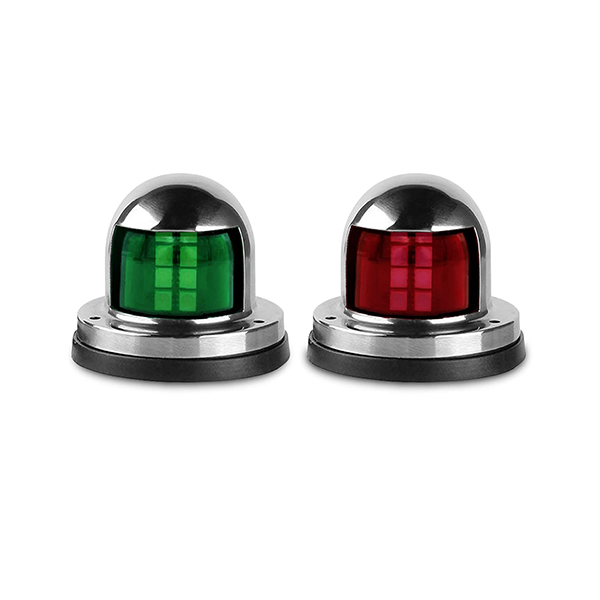 Round Marine Boat Light Red Green LED Bow Navigation Lights Deck Side Port Starboard Lights Sailing Signal Light