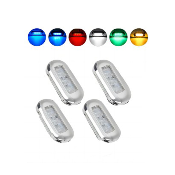 Oblong Courtesy Light Marine Boat Deck Transom Stern LED Light for Yacht Pontoon Fishing Boat Kayak Sailboat, Sealed Boat Cabin Lights
