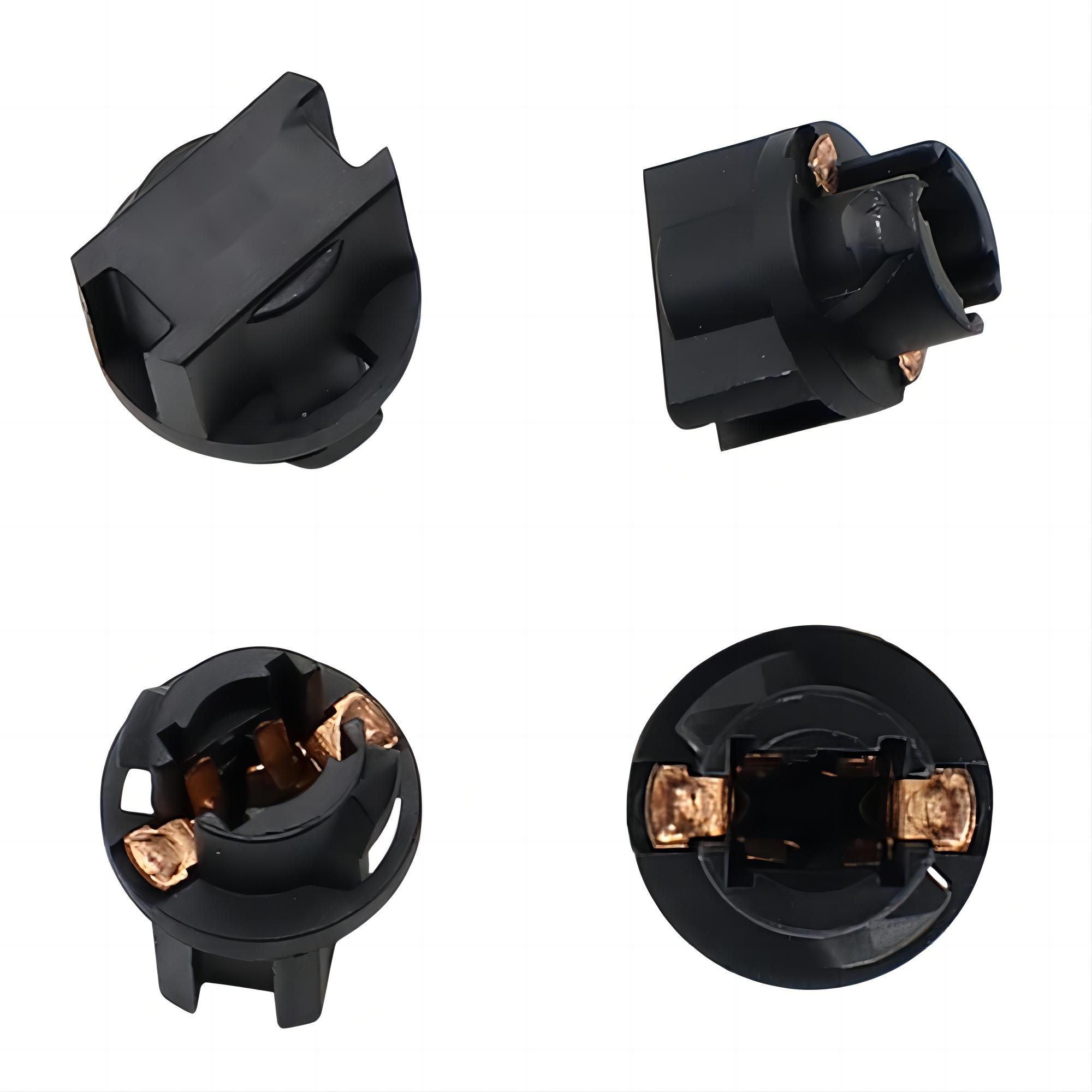 T5 Twist Lock Socket 74 73 37 2721 Wedge Base Socket for Instrument Panel Dashboard Light Car Gauge Cluster Bulbs Base