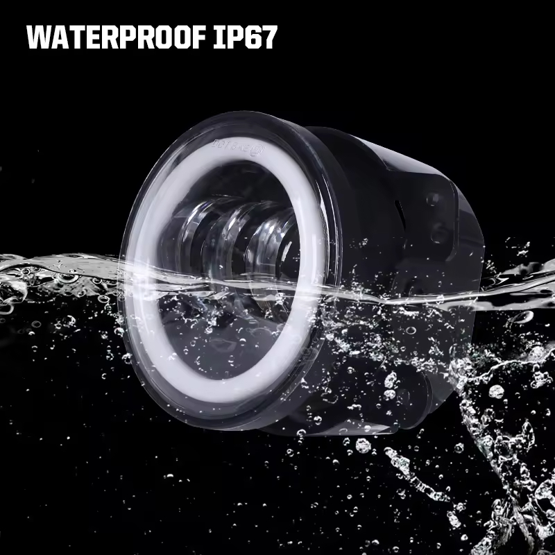 2018 3 Inch 4 Inch Laser Led Fog Lights with drl Para halo ring For Jeep Wrangler Jl Jk Oem Fog Driving Lights for Dodge