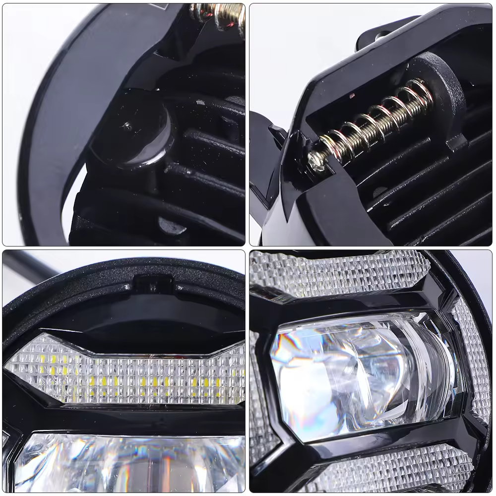 4 Inch Round Led Fog Lights for car White Halo DRL 30W Driving Fog Lamp Off-Road Kit For Jeep Wrangler JK 2007-2018