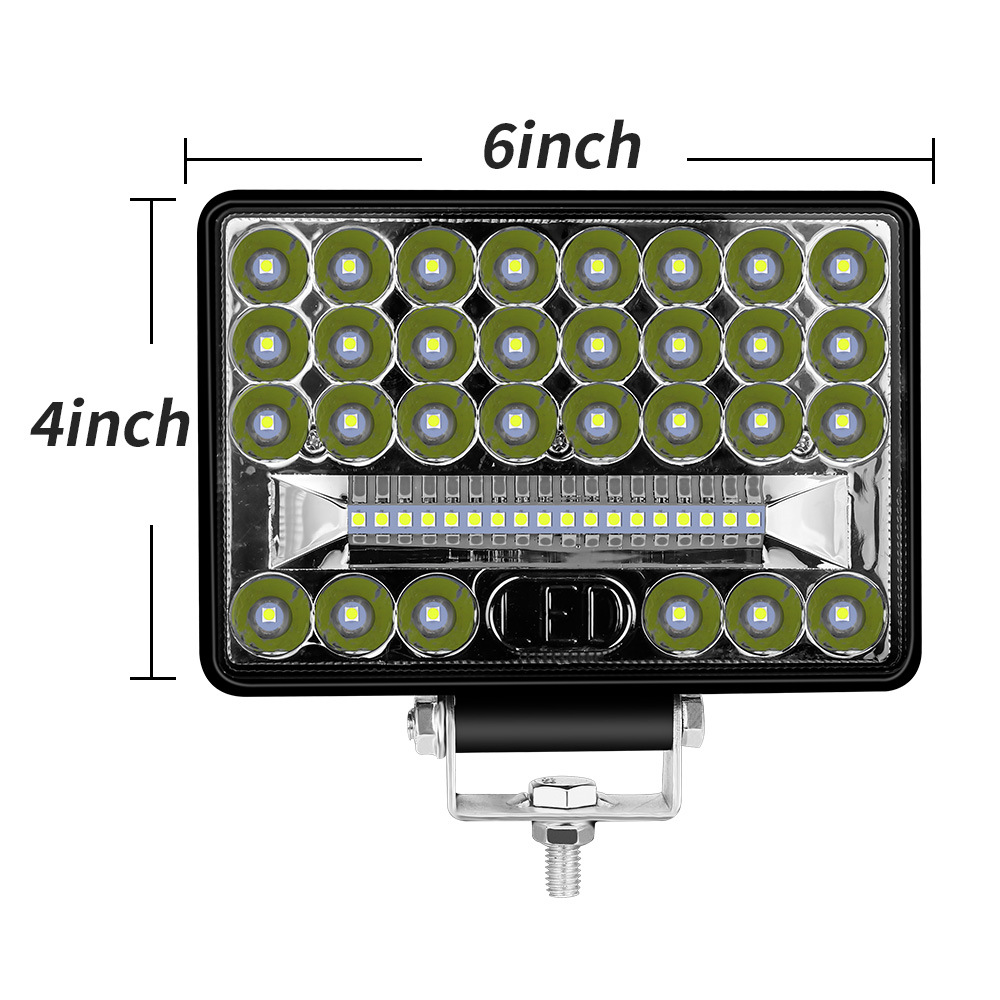 5 Inch 144W 48 led square work light for Automobiles, Motorcycles, Off-Road Vehicles, Trucks, Forklifts, ATVs, Construction Vehicles, Boats