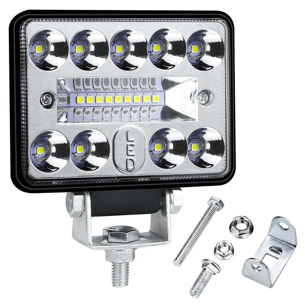 3Inch 54W 18 led square work light for Automobiles, Motorcycles, Off-Road Vehicles, Trucks, Forklifts, ATVs, Construction Vehicles, Boats