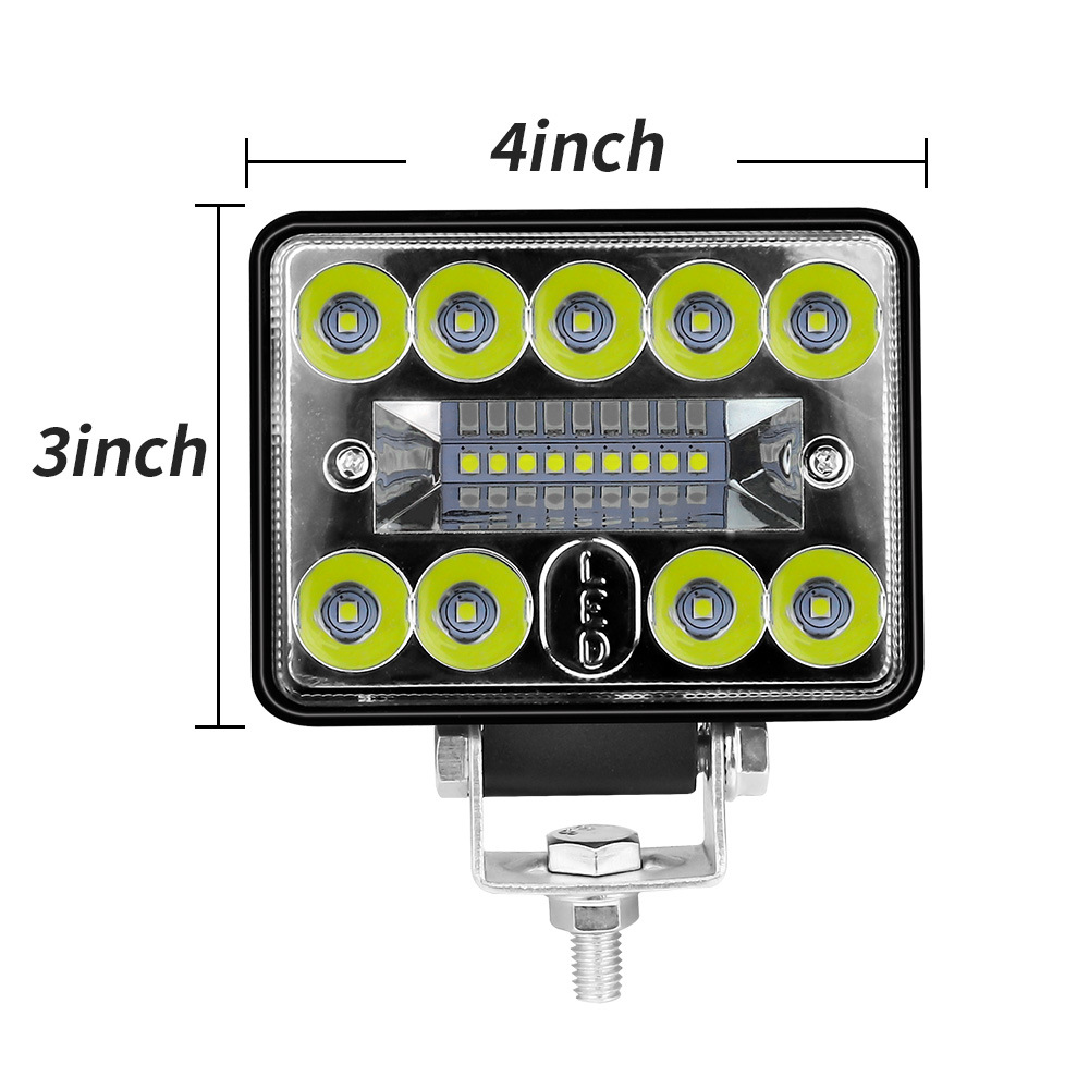 3Inch 54W 18 led square work light for Automobiles, Motorcycles, Off-Road Vehicles, Trucks, Forklifts, ATVs, Construction Vehicles, Boats