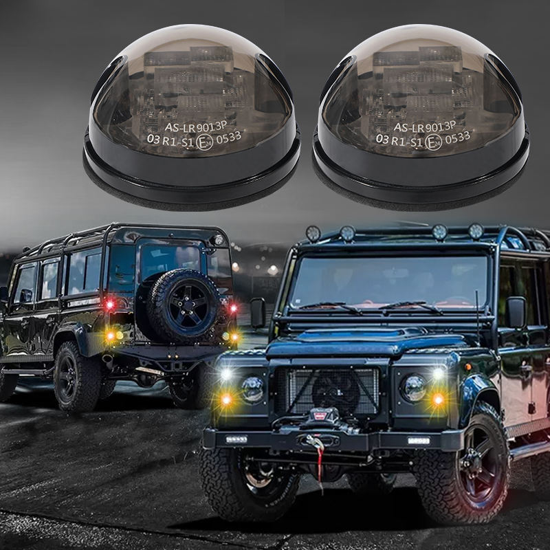 12-24V 25W LED Indicator Light Kit Set for Land Rover Defender Rear Running & Parking Signal Headlamp DRL Type