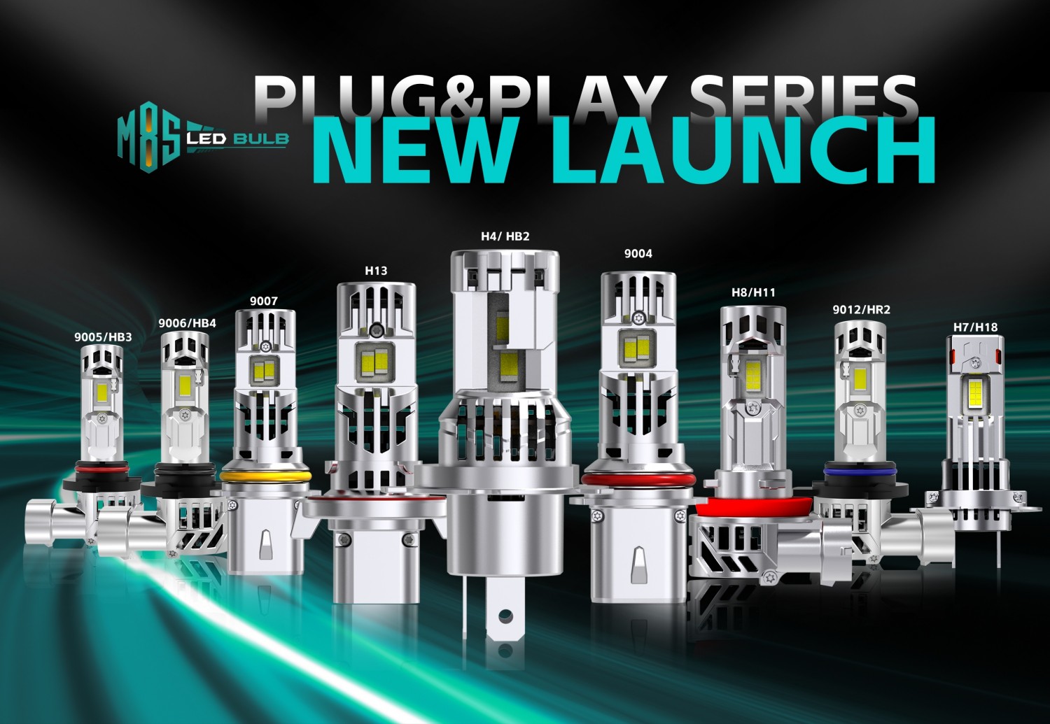 100W 10000 LM Ultra-Bright 6500K Bulbs with Dual Cooling Fan Plug and Play Headlight BulbS